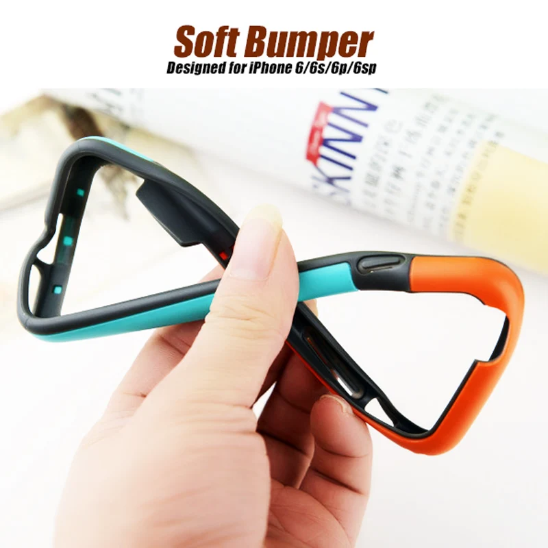 Bumper For iPhone 16E XSMax XR XS X 11 12 Pro Max Soft TPU Frame Case Cover Slim Fundas Soft silicon bumper Multi Color