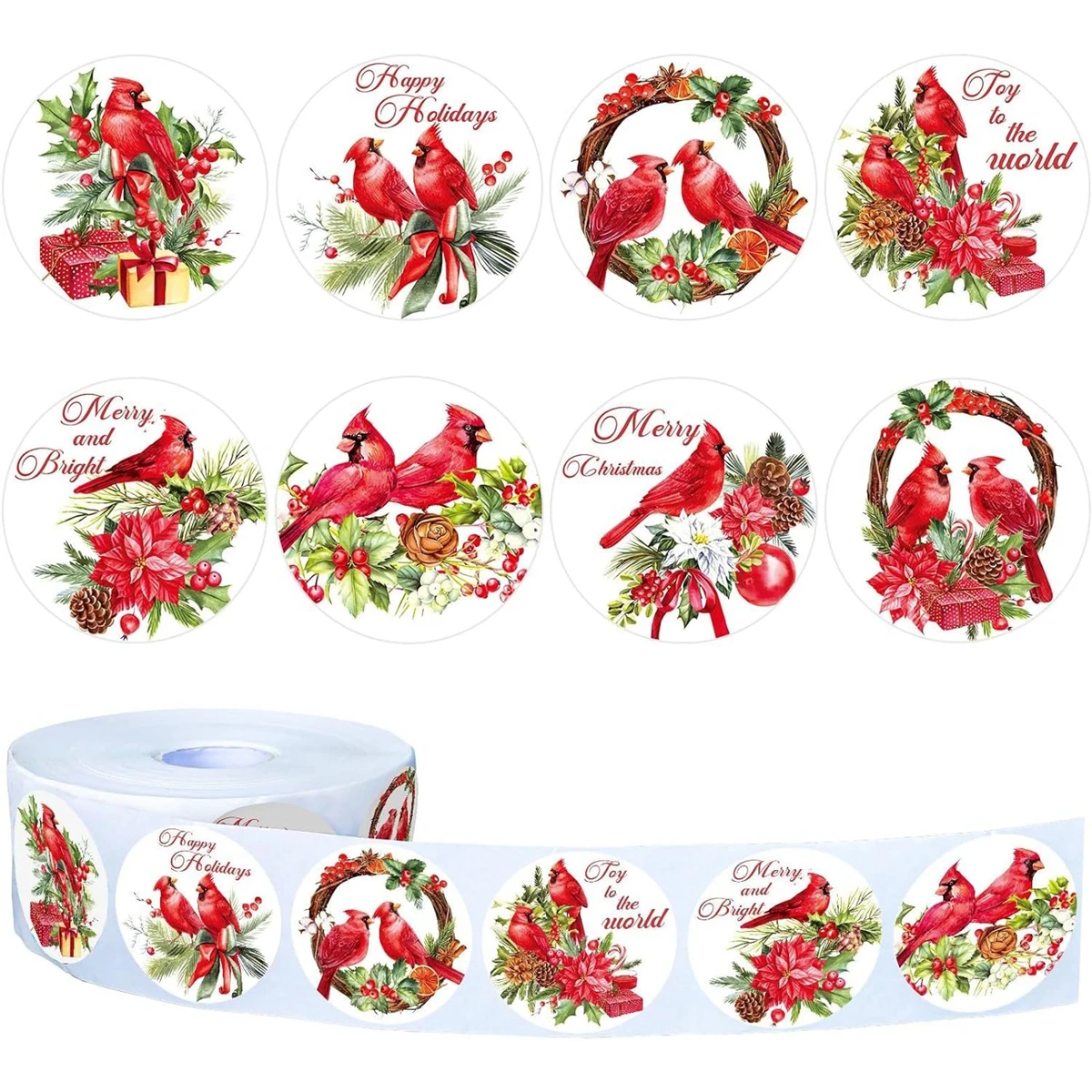 100-500 sztuk naklejki świąteczne Xmas etykiety naklejki Decor dekoracje na boże narodzenie dla domu 2024 Navidad Kerst prezent na nowy rok