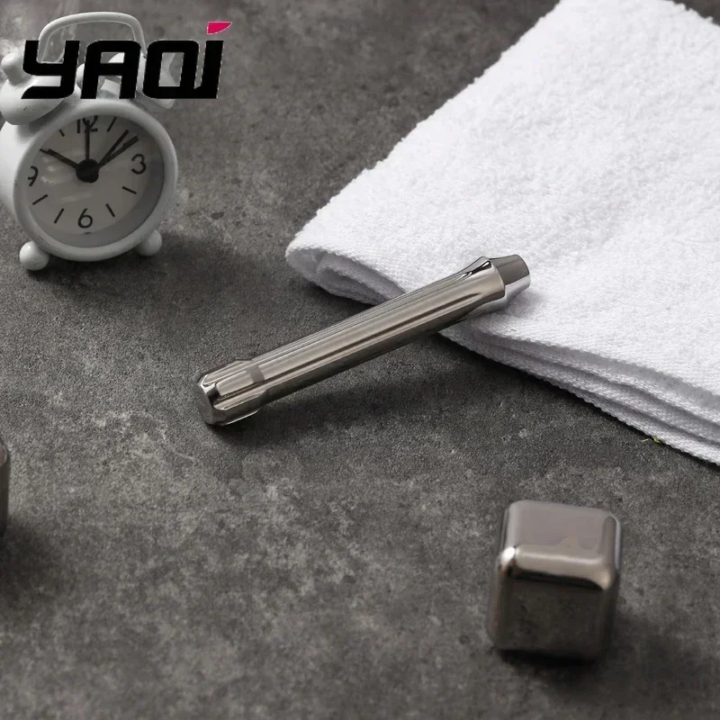 مقبض ماكينة حلاقة آمن للرجال من YAQI Tsuka بطول حوالي 65 جرام 86 مم، أداة احترافية لتصفيف اللحية من الفولاذ المقاوم للصدأ المصقول #5