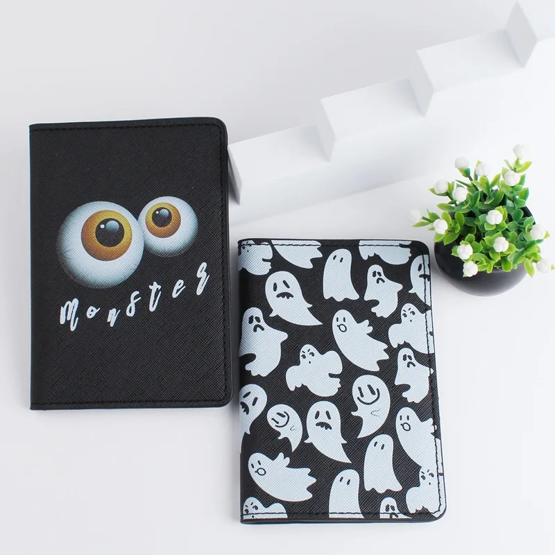 Passport Cover Halloween Ghost Gift Travel Document Storage Bag Passport Holder Protege Passport  обложки для паспортов