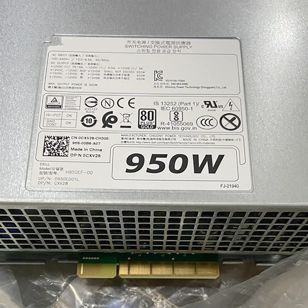 H950EF-00 Dành Cho Dành Cho Laptop Dell T5820 T7820 950W Máy Trạm Cung Cấp Điện CXV28 D950EF-00 V7594