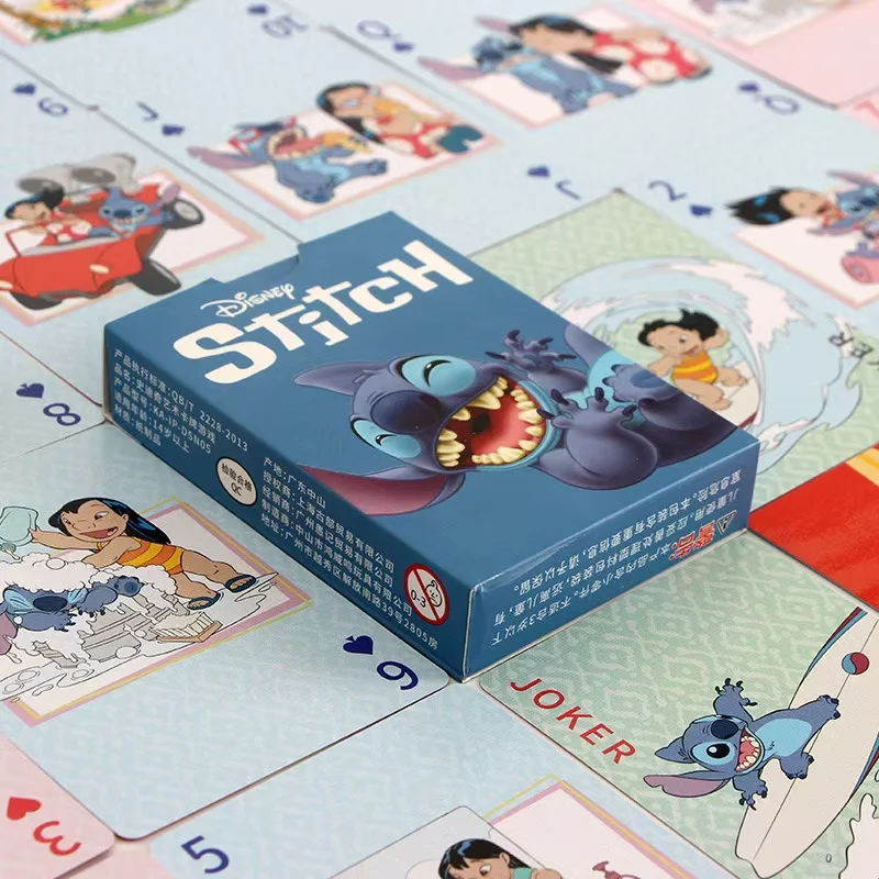 Disney Frozen Poker Cards Card Games Stitch Strawberry Bear Card Games Art Poker Cards Party Merchandise