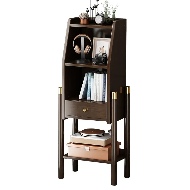 

Книжная полка Простая бытовая маленькая спальня Книжный шкаф от пола до потолка Угловая полка у стены