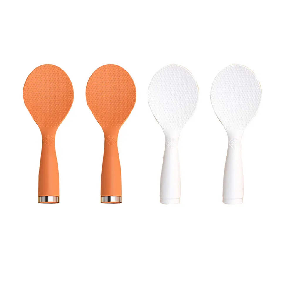

4Pcs Electric Rice Cooker Rice Spoons Standing Plastic Spoon Non-Stick Kitchen Supplies Plastic Spoon Kitchen Supply