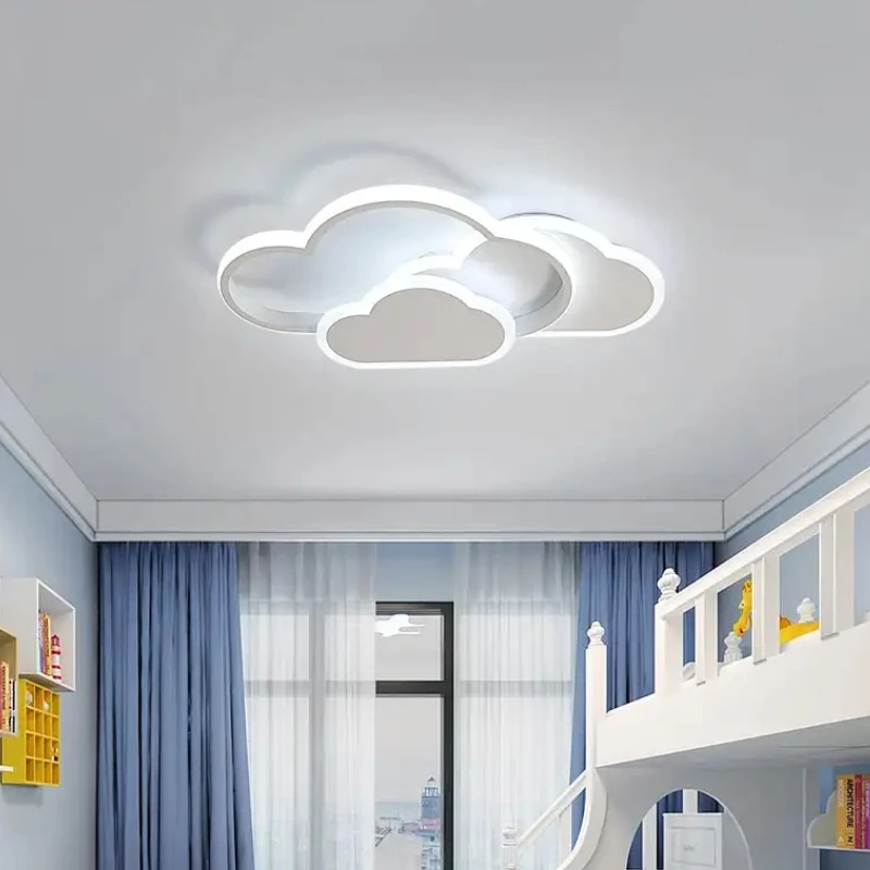 Plafonnier, plafonnier LED créatif 32w avec télécommande variable 3000-6500k 2800lm, éclairage de dessin animé pour salon