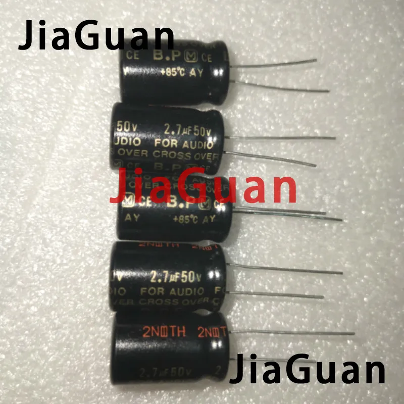 20pcs NEW Matsushita FOR AUDIO 50V2.7UF 12.5X20MM Audio electrolytic capacitor non-polar 2.7uF/50V BP AY CROSSOVER 2.7UF 50V