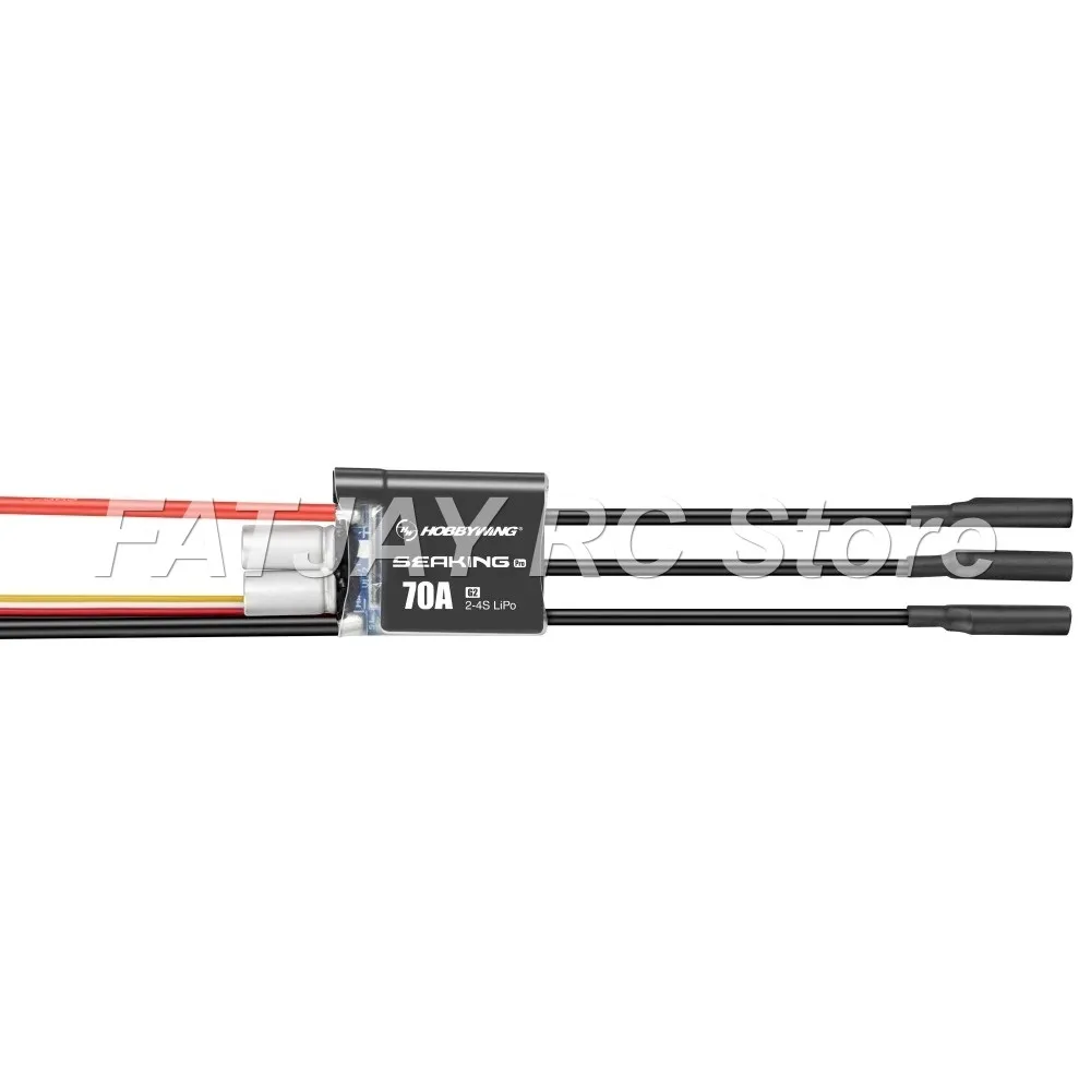 Hobbywing SEAKING-Pro-70A-G2-V4 FATJAY 70A 2-4S Brushless ESC for Mini ECO Mini Mono Mini Hydro