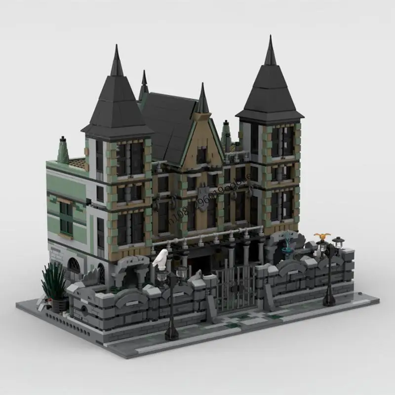 

New 3760Pcs Hot Famous Magic Movie Moc Malfoed Manor Model Building Blocks Diy Creative Ideas Kids Toys Birthday Christmas Gifts