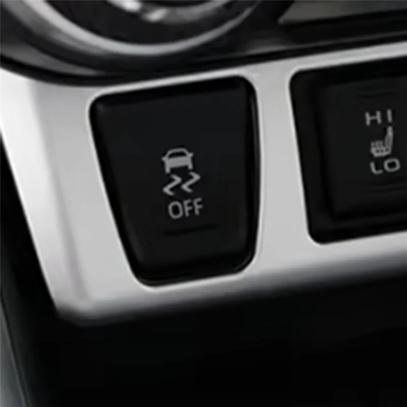 مقعد السيارة الحرارة غطاء أزرار التحكم المركزي إطار الكسوة التبديل لتويوتا RAV4 2020-2023