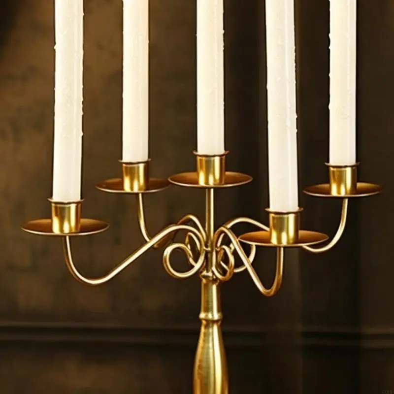 Decorative Stands Iron Taper Holders Candelabra Candlestick Holders for Party Wedding,Table Centerpieces