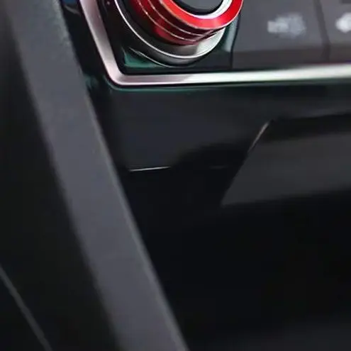 

Interior Upgrade AC Knob Rings Trim for 2016-2020 Honda Civic 10th Gen | Climate Control Switch Cover Decoration