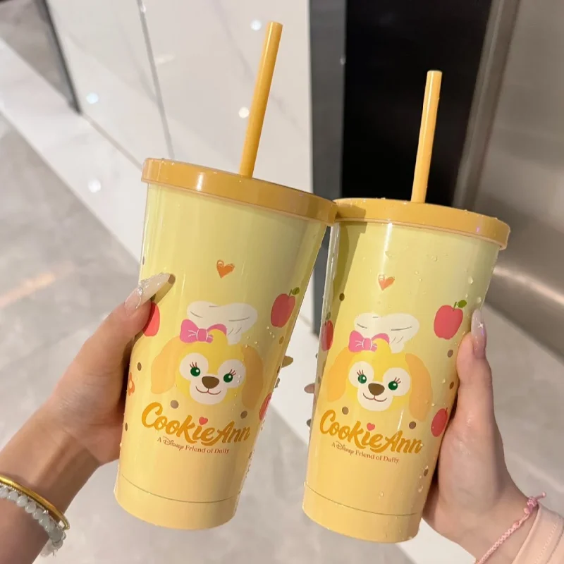 

Детский стакан для холодной воды из нержавеющей стали Disney с персонажами Дэффи, ШеллиМэй, ЛинаБелл, КукиЭнн для фанатов Disney, для ежедневных поездок