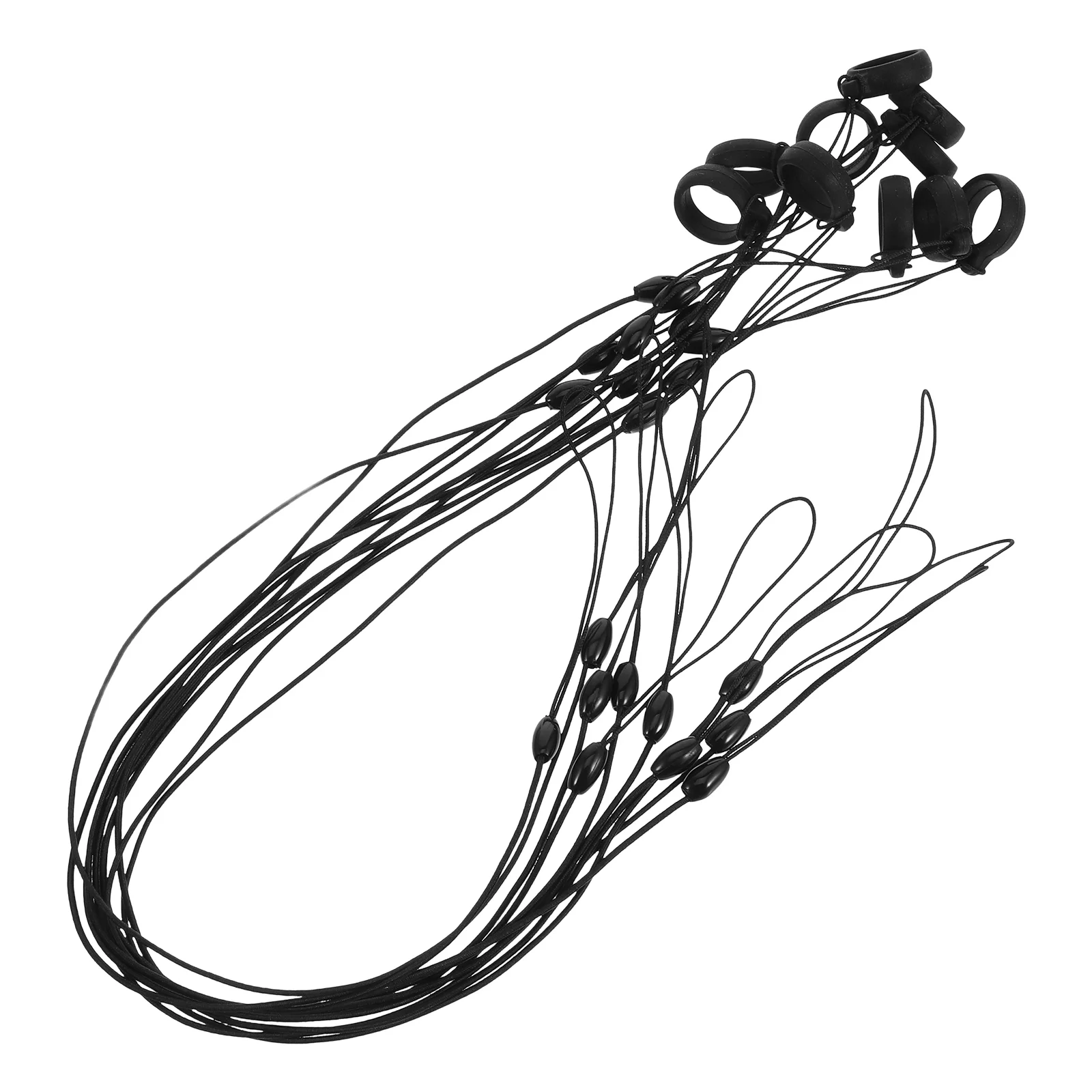 

10 Pcs Elastic Lanyard Tether Anti-lost to Stretch Clip Board with Pen Holder Belt