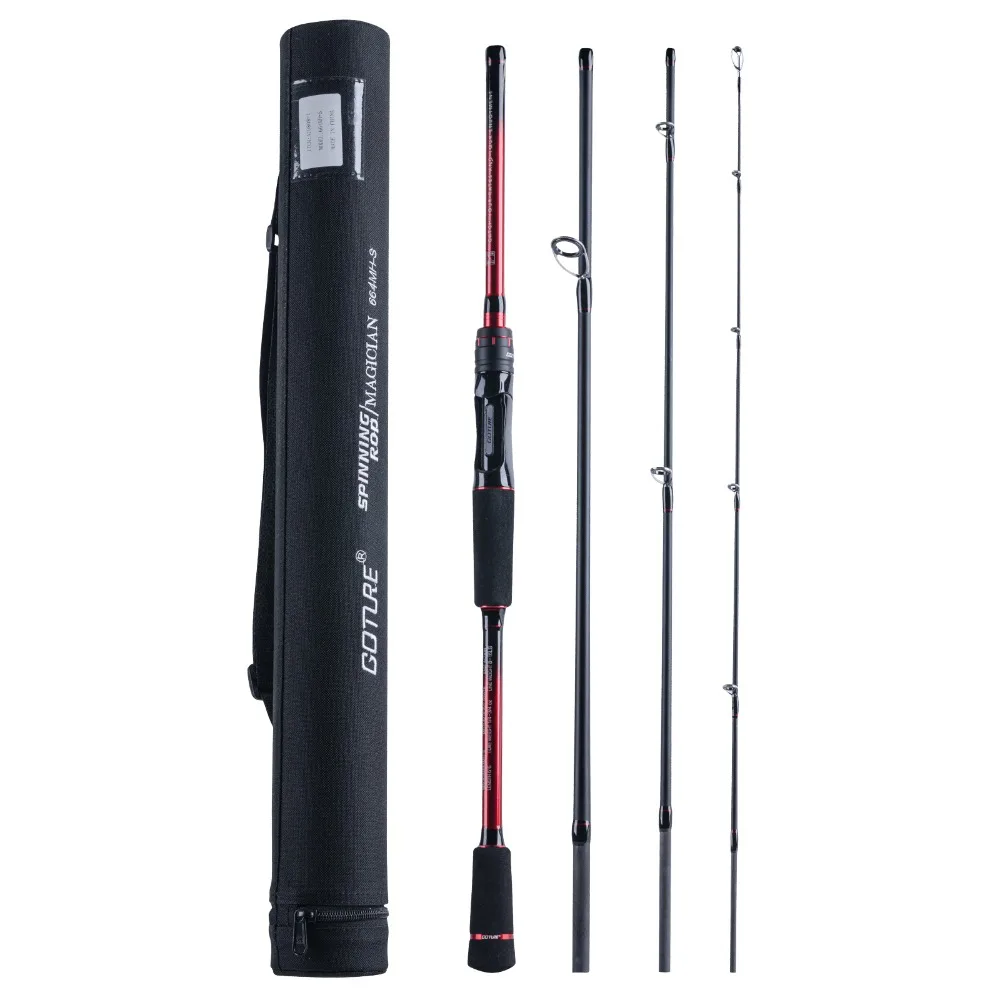 gotura savvina lure vara de pesca spinning casting viagem lure rod secoes adequado para agua doce mar 198m 21m 24m 27m 01