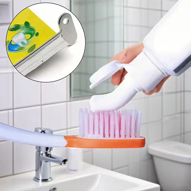 4pcs Toothpaste Squeezer Set Manual Tube Squeezer Key Roller Set Bathroom Accessories Lazy Person Toothpaste Dispenser