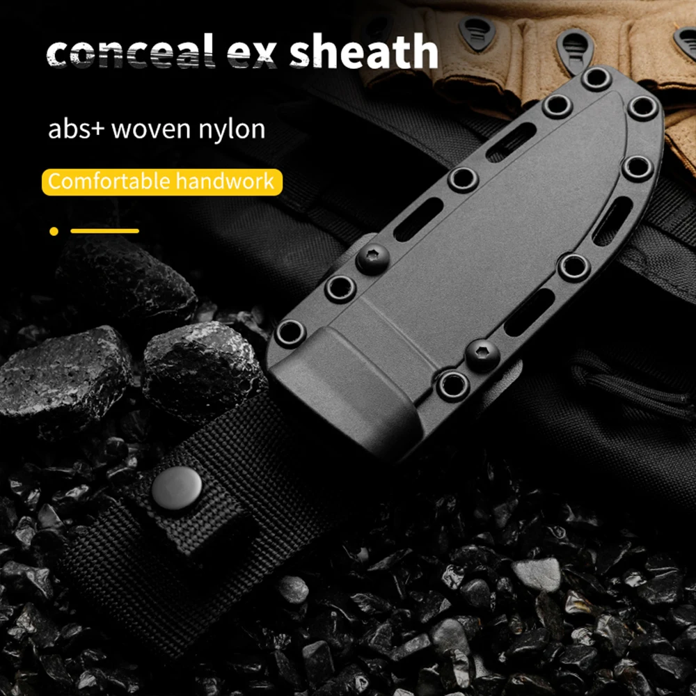 High quality CPM-3V outdoor knife fixed blade wilderness survival knife men\'s gift rescue knife hiking hunting knife