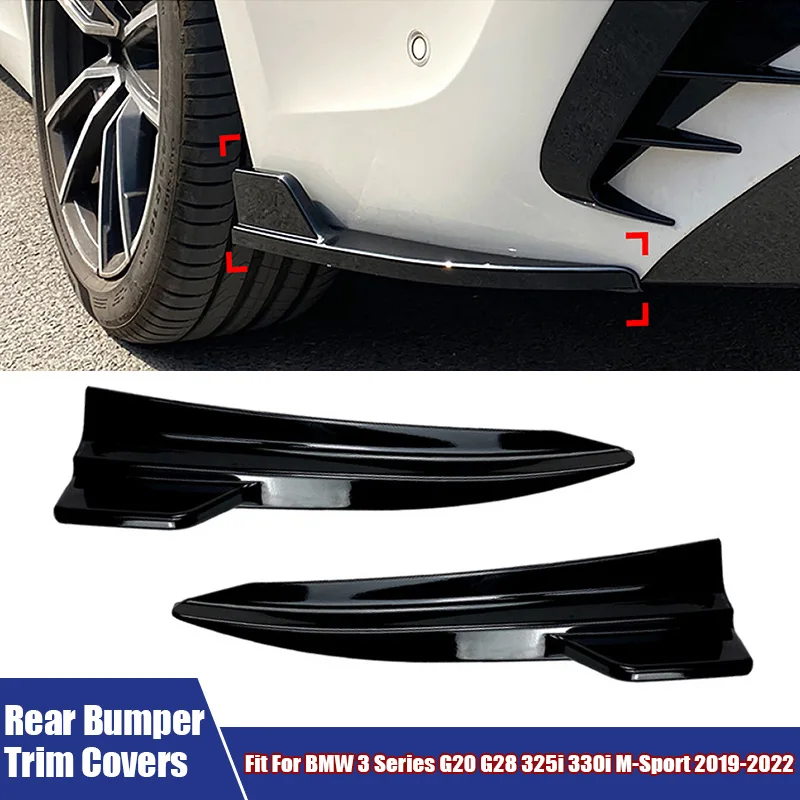 

Накладка на задний бампер, угловое усиление заднего бампера, украшение для BMW 3 серии G20 G28 325i 330i M-Sport 2019-2022