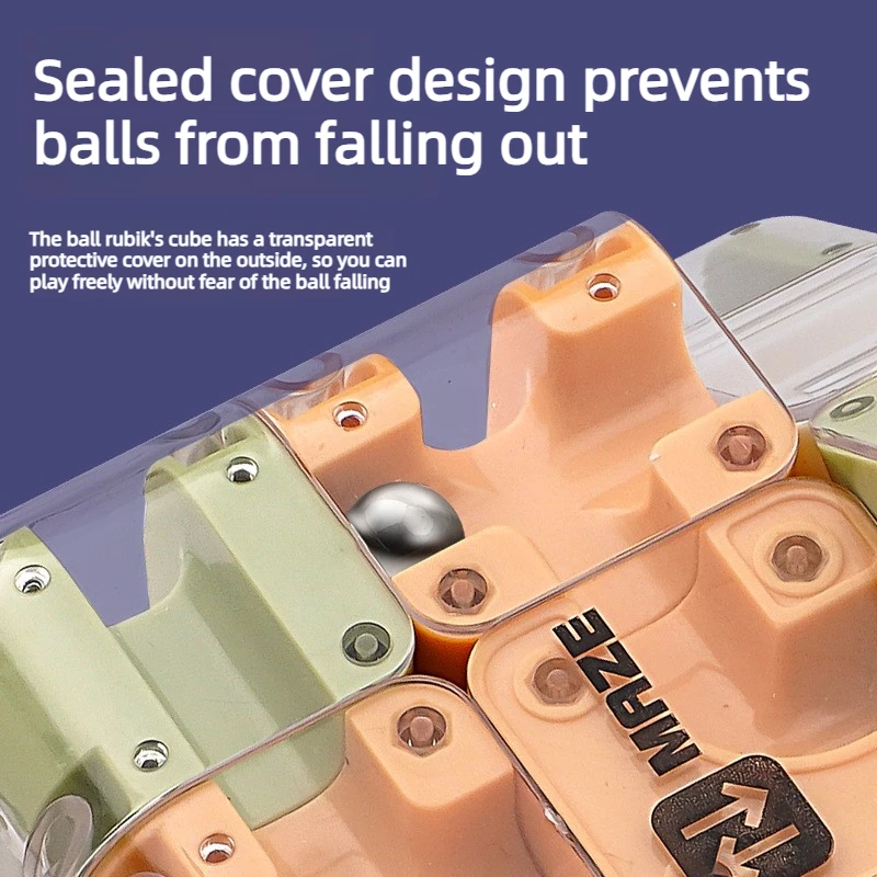 3D Marble Cube Maze Puzzle for Parent Child Competition Stress Relief Brain Teaser Game Enhancing Logical Thinking Adults