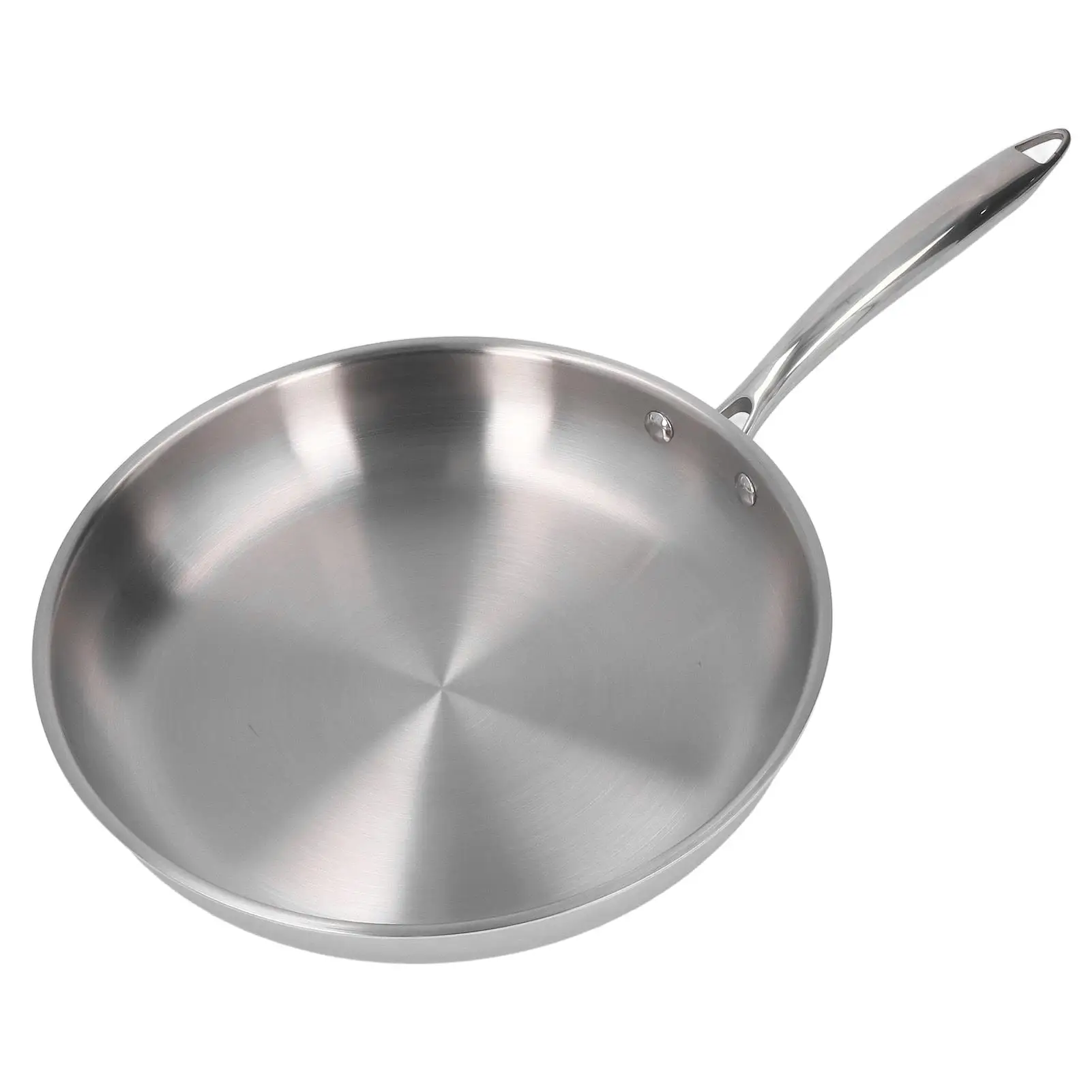 

Stainless Steel Frying Pan 3 Layers Uncoated for omelette Cooking 11.02in