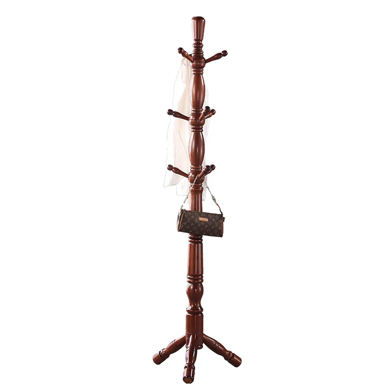 

Solid wood coat rack floor-to-ceiling hanger cabinet simple bedroom household