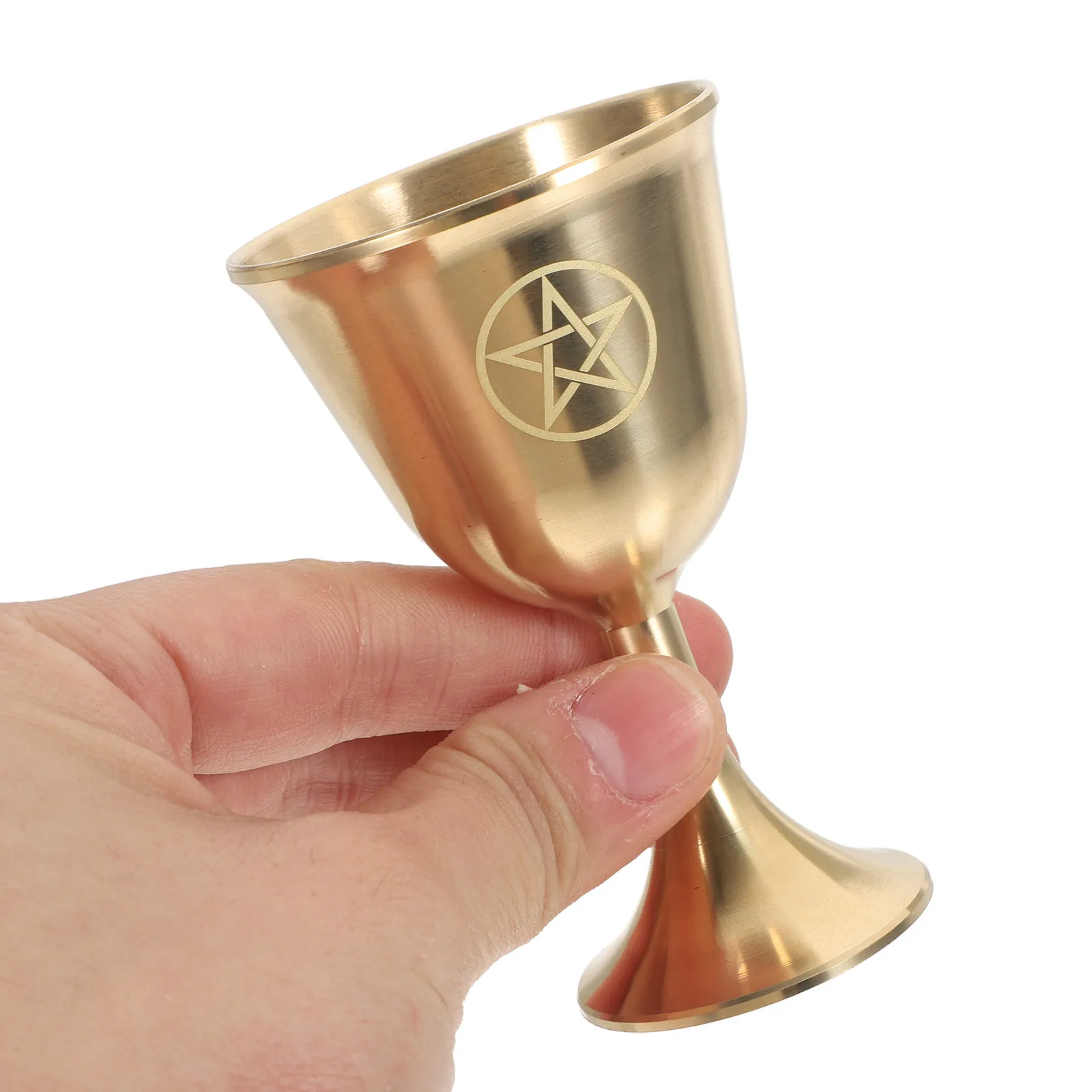 الخماسي كأس النحاس خمر الخماسي مذبح كأس للنبيذ باطني الزخرفية طقوس كوب القوطية القدح الويكا الاحتفالات