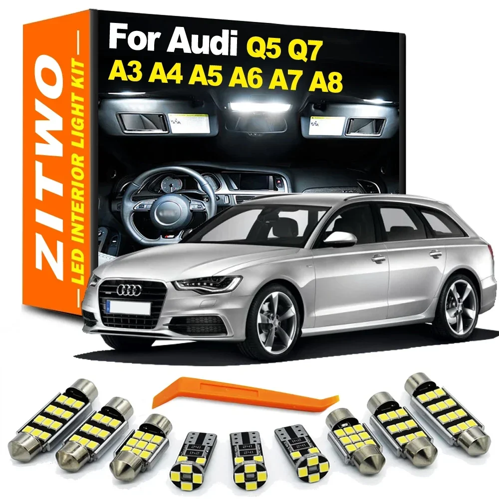 

No Error LED Interior Light Kit For Audi A3 S3 8L 8P 8V A4 S4 B5 B6 B7 B8 A5 S5 A6 S6 C5 C6 C7 A7 S7 A8 S8 D3 Q5 SQ5 Q7 4L