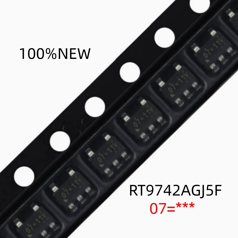 (20 Pieces) 100% New Rt9742Agj5F Silk Screen 07=*** Package Tsot-23-5 N-Mosfet High-End Power Switch Chip Ic
