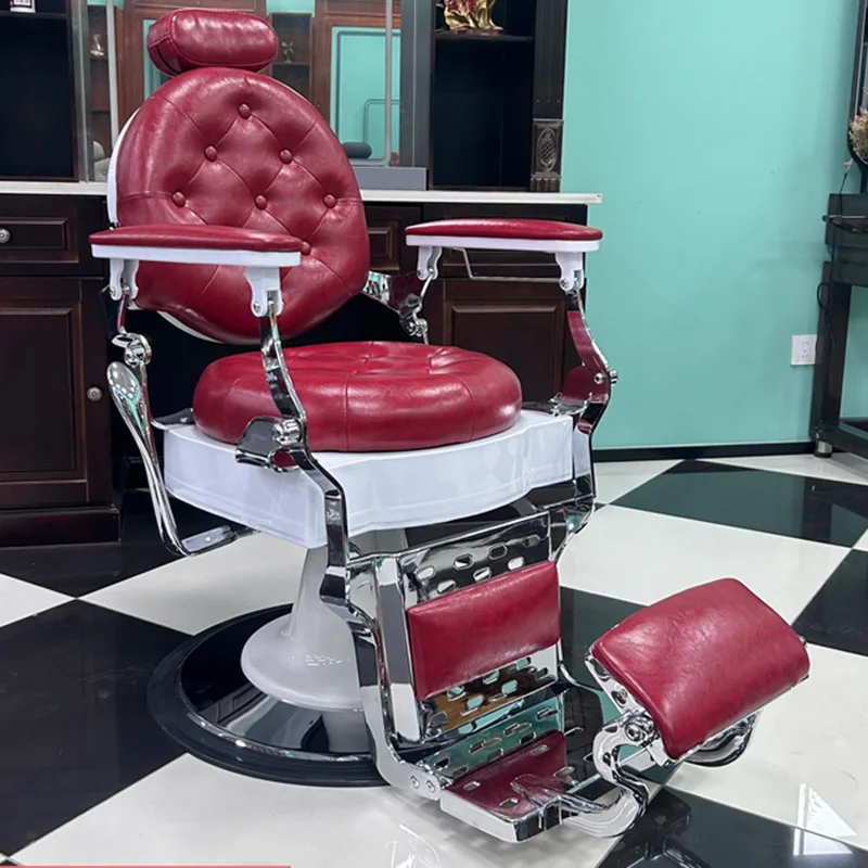 

Chairs Luxury Professional Makeup Chair Barbershop Massage Vintage Barber Tattoo Beauty Sillas De Barberia Stool Hydraulic Bar