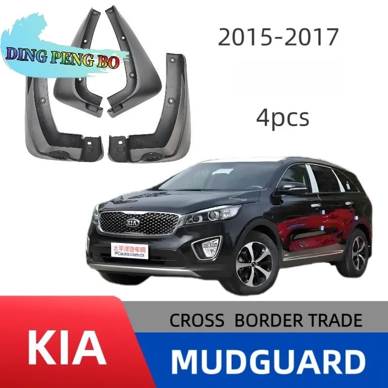Para Kia Sorento LX/EX/SX 2015 2016 2017: Protetores de Lama Dianteiros e Traseiros, Acessórios de Para-lama e Guarda-lamas