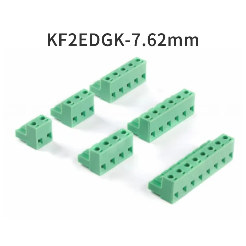 (10 Pieces) KF2EDGK 7.62 - 2P 3P 4P 5P 6P 8P Connector Terminal Block Pluggable 7.62mm Pitch 2EDGK 15EDGK