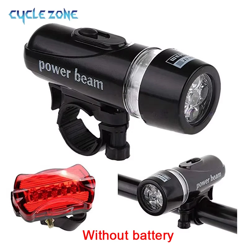 LED Bicycle Front Rear Light Set MTB Bike Headlight Taillight Night Riding Safety Warning Head Tail Lamp Cycling Accessories