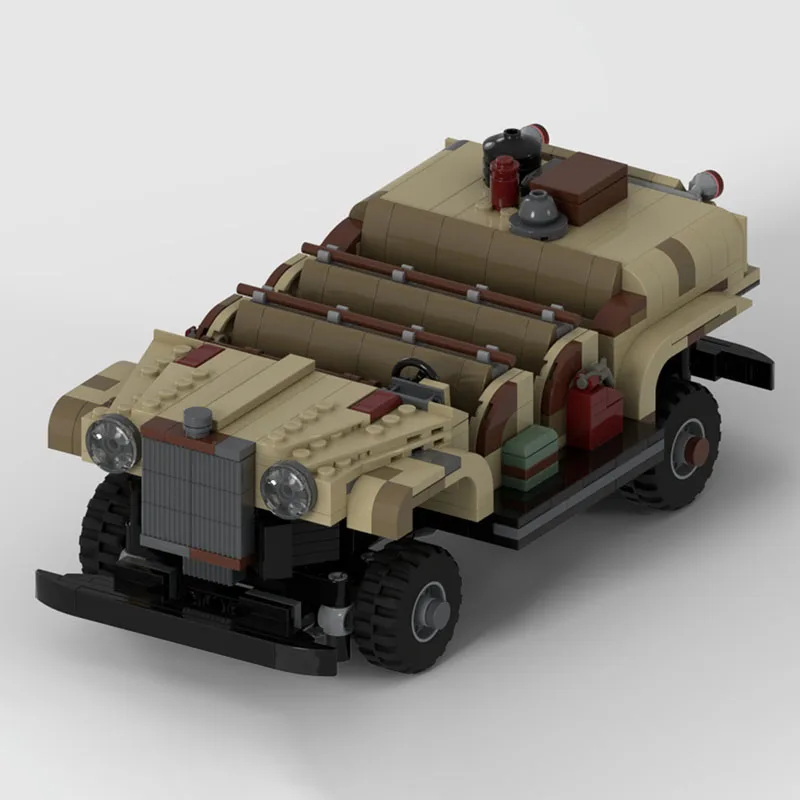 Blocs de construction Moc, vieux véhicule de Transport Jeep, technologie de modèle, blocs de construction modulaires, jouet cadeau pour enfants, ensemble de bricolage d'assemblage