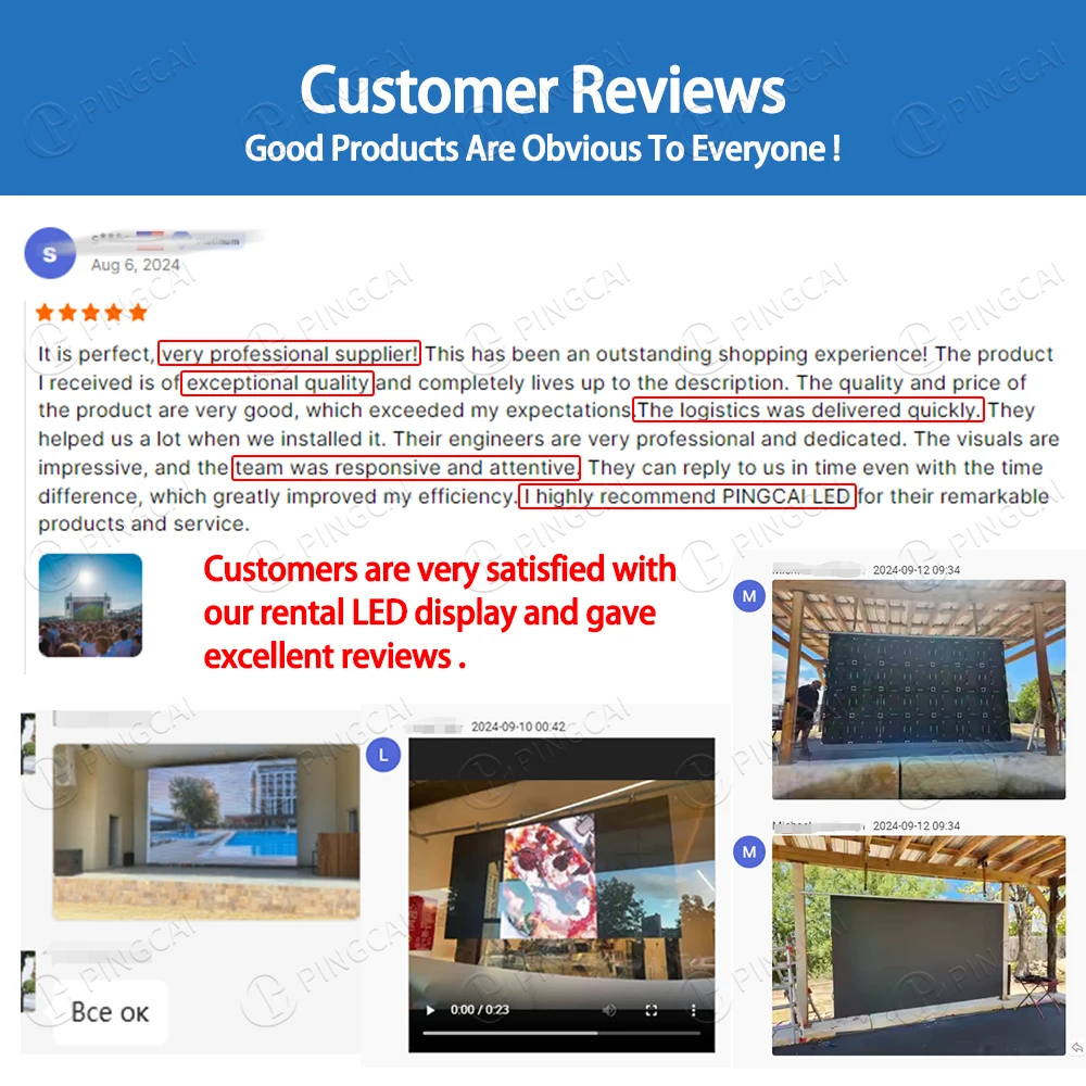 P2.5-P4.8 Indoor Outdoor Rental Full Color LED Display Screen Panel