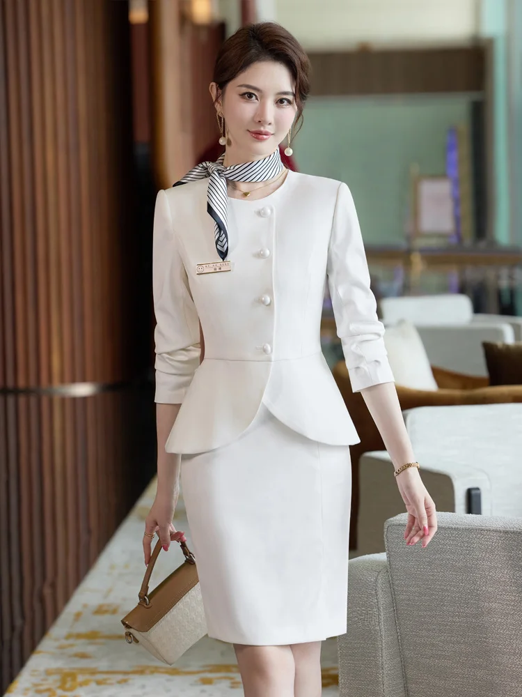 

AIyssa Модная профессиональная женская короткая юбка из двух частей + пиджак, элегантный изысканный, новый стиль осени-зимы 2025 года