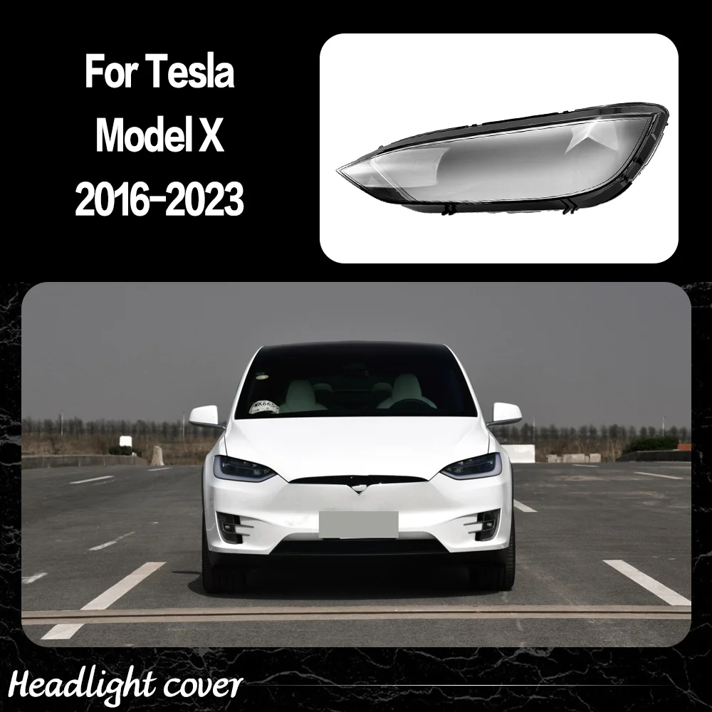 

Headlight Glass Headlamp Lens Cover Car Accessories Lampshade Shell For Tesla Model X 2016 2017 2018 2019 2020 2021 2022 2023