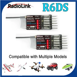 Radiolink R6DS Receiver 2.4G 6CH PPM PWM SBUS Output Compatible FOR AT9 AT9S AT10 AT10II Transmitter