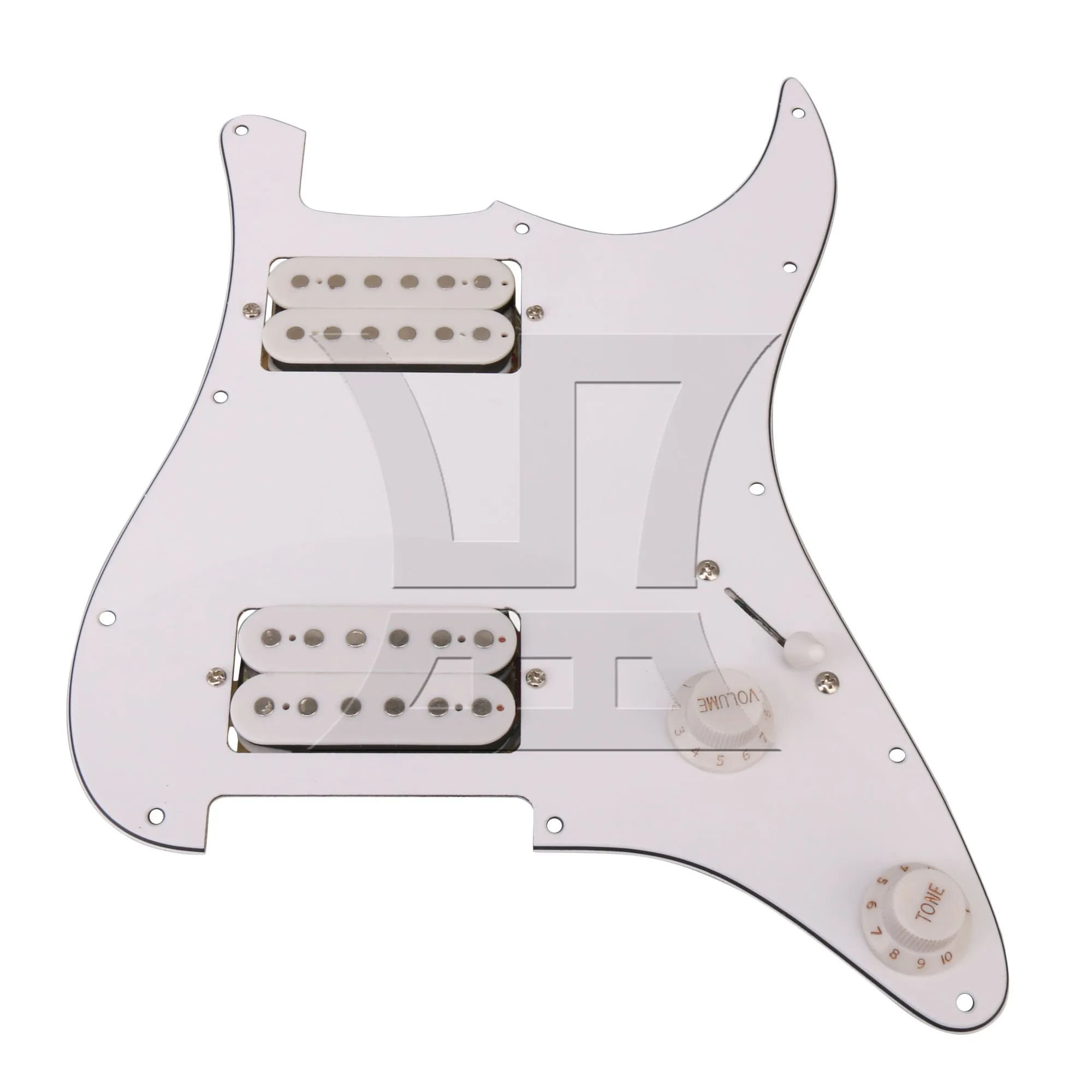 

Yibuy 1pc Loaded Pickguard for Bass Guitar White Guitar Panel Pickup
