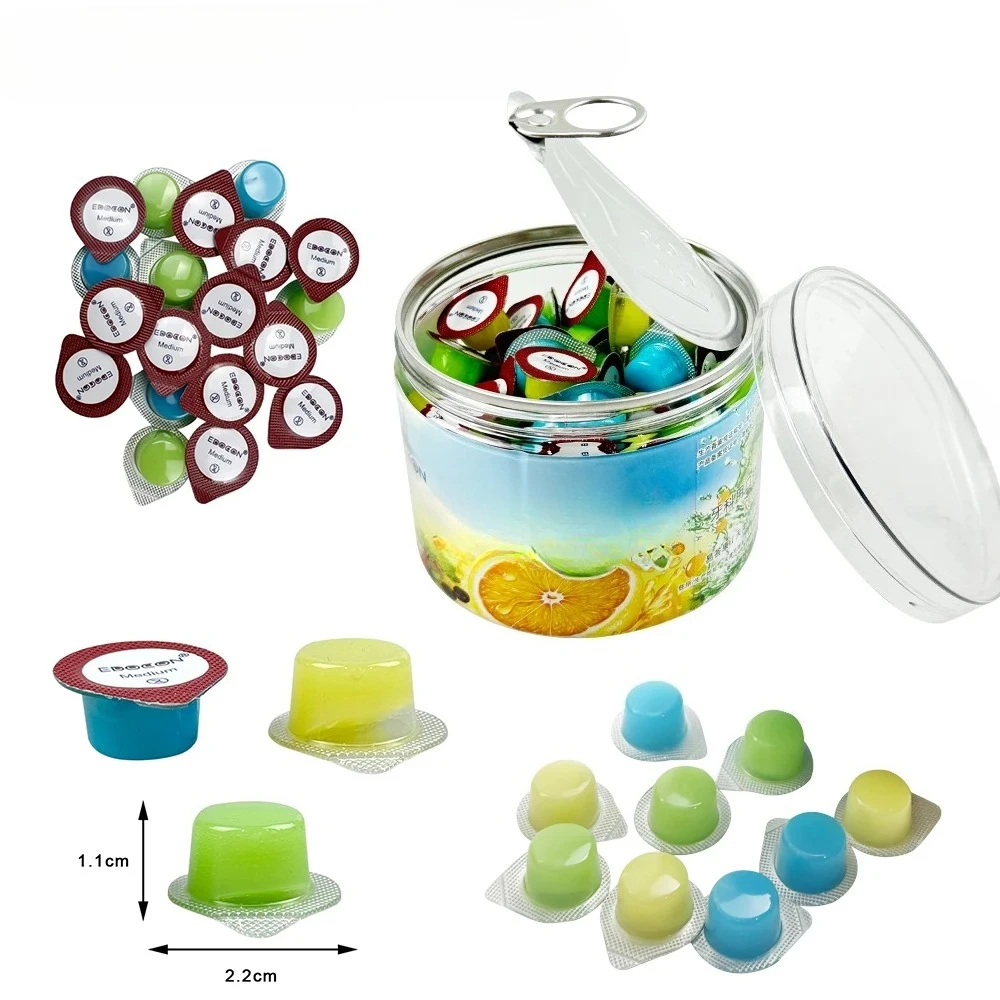 100Pcs Dental Polishing Paste Jelly Fruit Flavor Teeth Cleaning Whitening Polishing Paste Polishing Grit Material Accessories