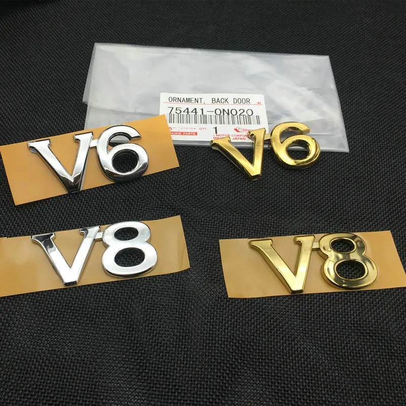 

Apply to 13th and 14th generation new crowns V6, V8 rear trunk tail logo，Original bid， One price