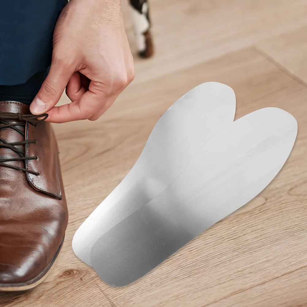 

1Pair Anti Puncture Stainless Steel Shoe Insoles Sturdy Lightweight Safety Inserts for Men Women Sports Hiking Work Boots