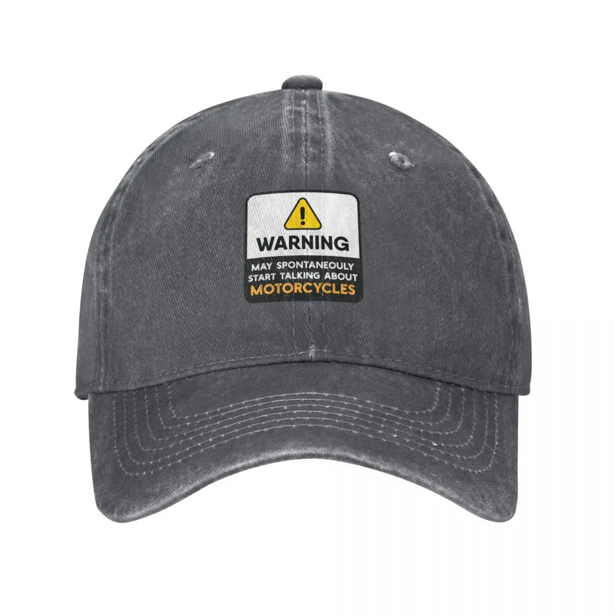 Warning I May Spontaneously Start Talking About Motorcycles Baseball Cap Designer Hat Military Cap Man Rave Woman Men's