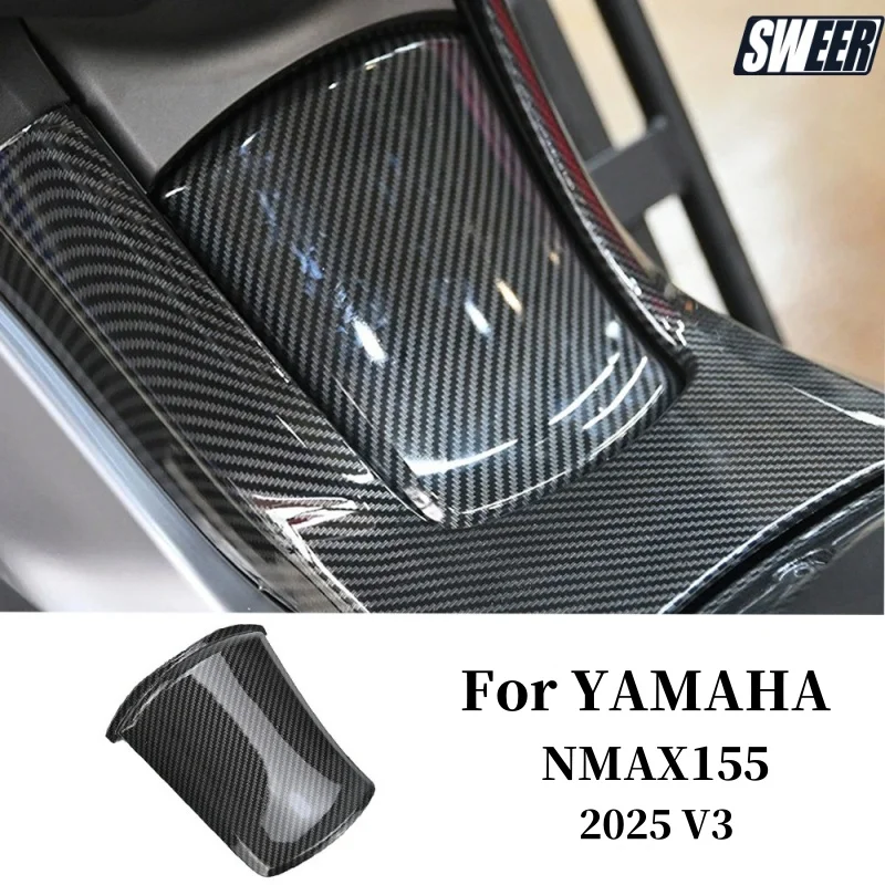 

For Yamaha NMAX 155 2025 V3 Carbon Fiber Style Fuel Tank Cover Motorcycle Fuel Cap Protector Upgrade Protection Accessories