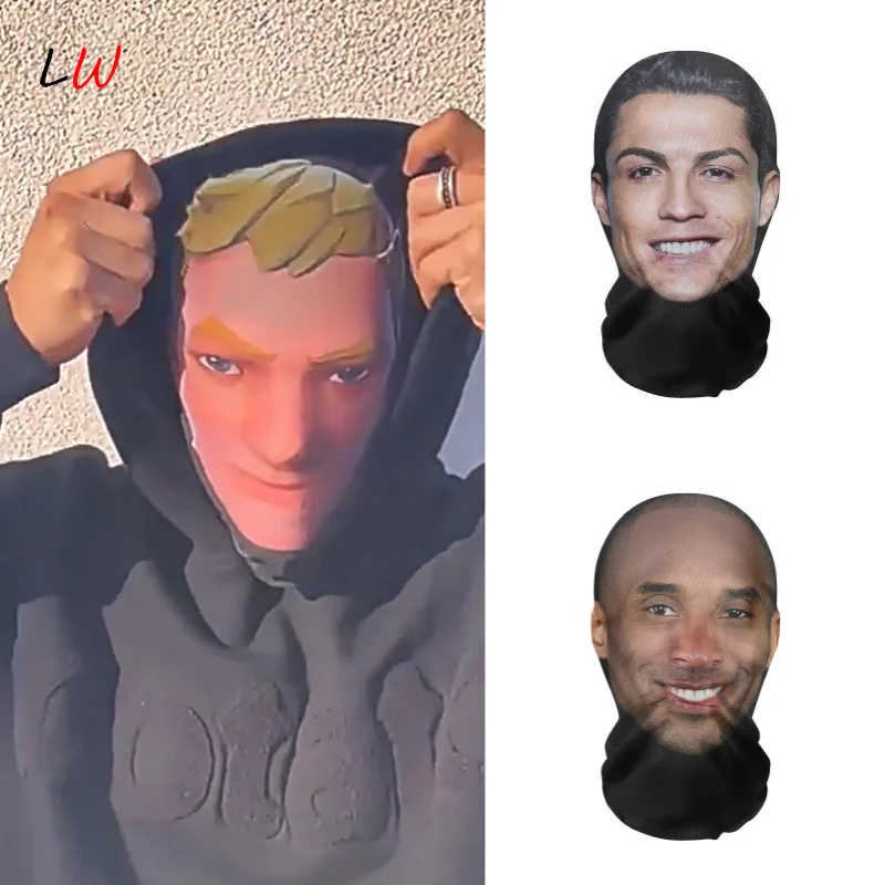 

3d Printed Kanye Mask Elastic Mesh Full Face Sunscreen Mask Cosplay Headwear Novelty Supplies Riding Mask