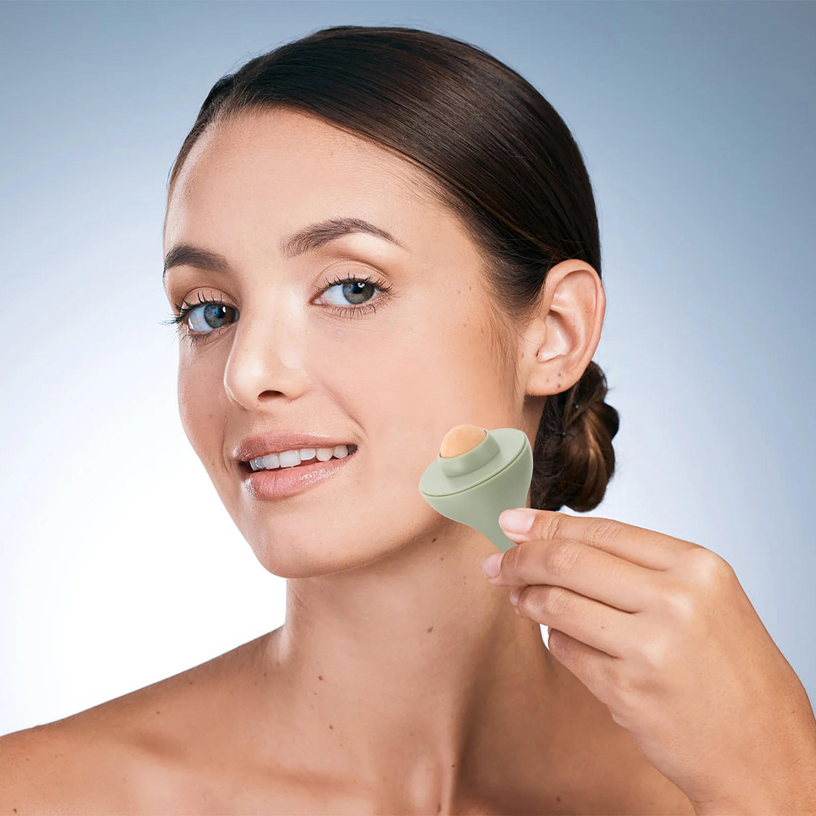 كرة دوارة من حجر بركان الوجه لامتصاص الزيت ومدلك الجلد ومضاد للشيخوخة أداة العناية بالوجه للنساء #5