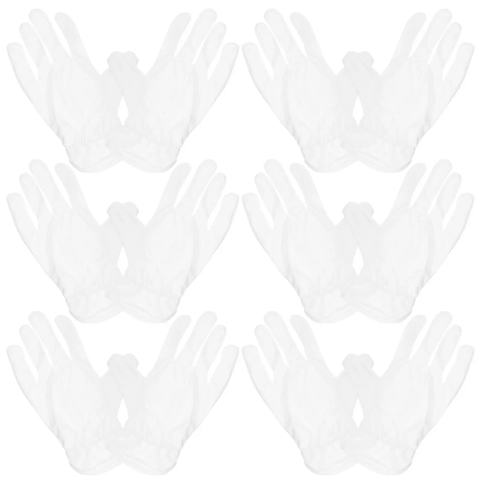 

6Pairs Microfiber Gloves for Jewelry Inspection Coin Handling Art Display Watch Repair Eyeglasses Cleaning Anti Static Reusable