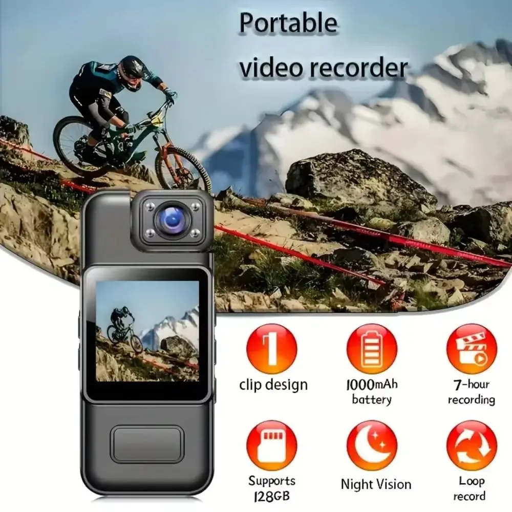 

180 Rotating Portable Digital Video Recorder Night Vision with Video DV 1080P WiFi Mini Camera All in One Machine Chest Fixed