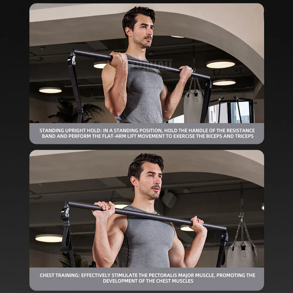 Pedal Multifunctional Pull Trainer, Pilates Fitness Equipment, Weighted Pull Exerciser for Strength Training, Resistance Bands
