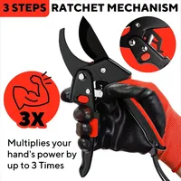 Heavy Duty Garden Pruning Shear SK5 Steel Cutter Labor Saving Gardening Plant Scissor Branch Pruner Trimmer Tools