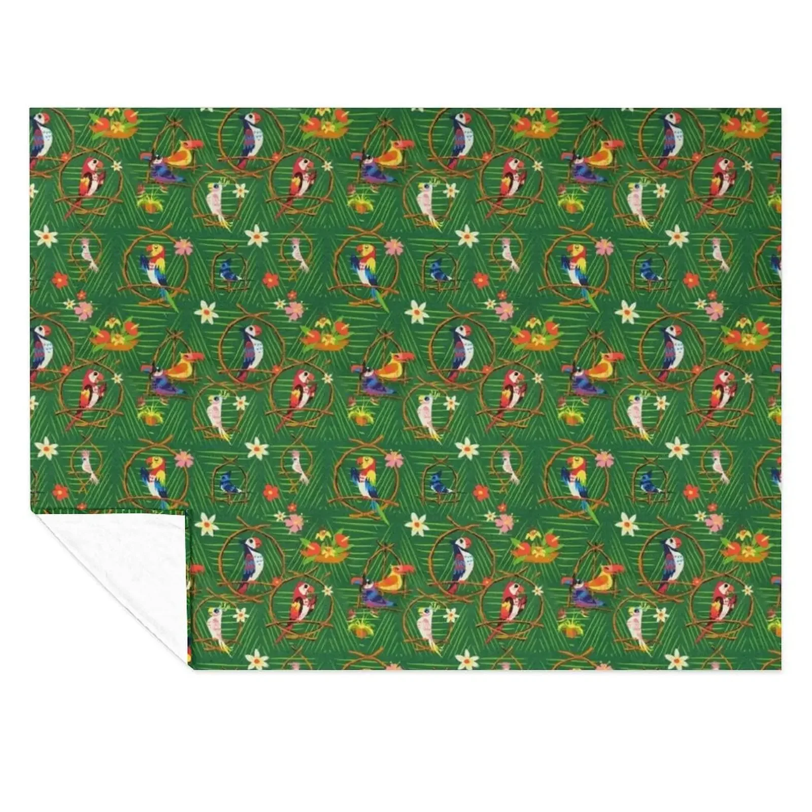 

Enchanted Tiki Room Throw Blanket Soft Big Luxury Designer Hairy Decoratives Blankets