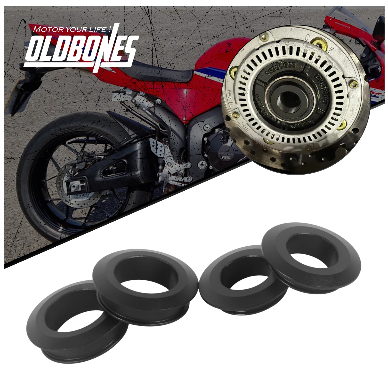 

Алюминиевые проставки для колес (4 шт.) для мотоциклов Honda CBR600RR 2023-2025